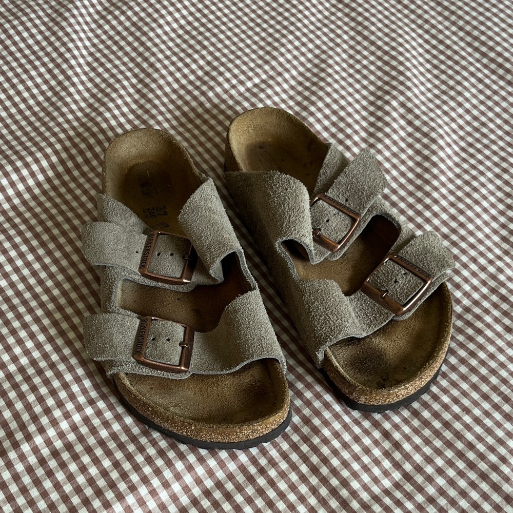 Birkenstock Arizona Taupe Soft Footbed